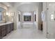 Elegant bathroom with soaking tub and walk-in shower at 26872 N 102Nd St, Scottsdale, AZ 85262