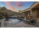 Stunning pool and spa area with mountain backdrop at 26872 N 102Nd St, Scottsdale, AZ 85262