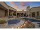 Relaxing pool and spa area with a fire feature at 26872 N 102Nd St, Scottsdale, AZ 85262