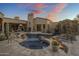 Relaxing spa with fire features and mountain views at 26872 N 102Nd St, Scottsdale, AZ 85262