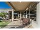 Outdoor patio with seating area and access to the house at 4742 S Primrose Dr, Gold Canyon, AZ 85118