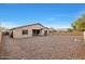 Backyard view of house and gravel at 10051 S 184Th Dr, Goodyear, AZ 85338