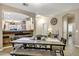 Casual dining room adjacent to kitchen with wood accent wall at 2524 N Sunaire --, Mesa, AZ 85215