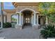 Impressive entry with stone columns and ornate double doors at 2549 E Cherrywood Pl, Chandler, AZ 85249