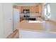 Efficient kitchen featuring a stainless steel stove and ample counter space at 4709 W Westcott Dr, Glendale, AZ 85308