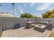 Custom-built fire pit and seating area in the backyard at 609 W Grandview Rd, Phoenix, AZ 85023