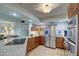 Modern kitchen with stainless steel appliances and ample cabinet space at 10113 W Kingswood Cir, Sun City, AZ 85351