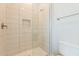 Clean shower with white tile and glass enclosure at 21951 E Misty Ln, Queen Creek, AZ 85142