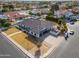 Aerial view of single-story home with a large backyard and driveway at 4053 E Glencove St, Mesa, AZ 85205