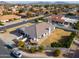 Aerial view showing single-story home, spacious yard, and neighborhood context at 4053 E Glencove St, Mesa, AZ 85205