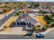 An aerial view of a house with a large backyard and a two-car garage at 4053 E Glencove St, Mesa, AZ 85205