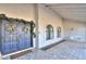 Elegant double front doors with wreaths and a welcoming mat at 4053 E Glencove St, Mesa, AZ 85205