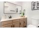 Modern bathroom with a vanity and neutral decor at 41 E Caroline Ln, Tempe, AZ 85284