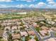 Aerial view of a neighborhood with houses and lush landscaping at 7710 E Monica Dr, Scottsdale, AZ 85255