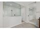 Walk-in shower with glass enclosure and modern fixtures at 13271 E Desert Vista Rd, Scottsdale, AZ 85255