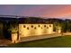 Modern water feature with integrated lighting in backyard at 13271 E Desert Vista Rd, Scottsdale, AZ 85255