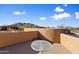 Peaceful patio with mountain views and small table at 6930 E Stevens Rd, Cave Creek, AZ 85331