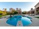 Inviting pool with expansive backyard and patio at 9053 N 46Th St, Phoenix, AZ 85028