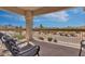 Spacious balcony with mountain views and seating for two at 9253 N Firebrick Dr # 210, Fountain Hills, AZ 85268