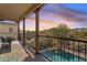 Balcony view overlooking pool and landscape, offering a peaceful retreat to enjoy the scenic surroundings at 3428 N Park St, Buckeye, AZ 85396