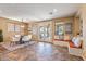 Breakfast nook with built-in bench seating and access to the backyard at 3428 N Park St, Buckeye, AZ 85396