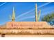 Red Mountain Ranch community entrance sign with cacti at 5951 E Trailridge St, Mesa, AZ 85215