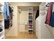 Large walk-in closet with ample shelving and hanging space at 5951 E Trailridge St, Mesa, AZ 85215