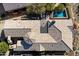 Rooftop aerial view of a luxurious home with a large pool at 11714 N 134Th St, Scottsdale, AZ 85259