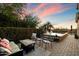 Spacious pool area with seating and a tranquil fountain at 11714 N 134Th St, Scottsdale, AZ 85259