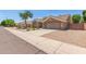 Street view showing the architectural details and curb appeal at 1231 W Hawken Way, Chandler, AZ 85286