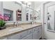Double vanity bathroom with granite countertops at 8934 W Ocotillo Rd, Glendale, AZ 85305