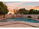 Freeform pool with a tranquil ambiance at 1763 S Red Rock St, Gilbert, AZ 85295