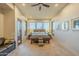 Spacious bedroom with large windows and mountain views at 6074 E Los Reales Dr, Carefree, AZ 85377