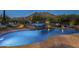 Stunning pool and spa with mountain backdrop at 6074 E Los Reales Dr, Carefree, AZ 85377