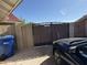Private backyard with a gate and no trespassing sign at 625 N 38Th N St, Mesa, AZ 85205
