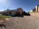 Backyard view, gravel area, and home exterior at 625 N 38Th N St, Mesa, AZ 85205