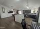 Updated kitchen with dark cabinetry and breakfast bar at 625 N 38Th N St, Mesa, AZ 85205