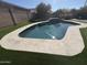 Inviting kidney-shaped pool with stone coping at 625 N 38Th N St, Mesa, AZ 85205