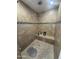 Large walk-in shower with tiled walls and seat at 625 N 38Th N St, Mesa, AZ 85205