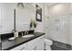 Modern bathroom with a walk-in shower, stylish vanity, and sleek fixtures for a clean and contemporary look at 19702 E Melissa Pl, Queen Creek, AZ 85142
