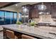 Island kitchen features granite countertops and a beautiful view at 5800 E Glen Dr, Paradise Valley, AZ 85253