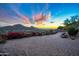 Expansive views from paved patio with desert landscaping and bougainvillea at 5800 E Glen Dr, Paradise Valley, AZ 85253