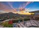 Expansive patio with fire pit and city views at 5800 E Glen Dr, Paradise Valley, AZ 85253