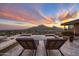 Relaxing pool area with sunset and city views at 5800 E Glen Dr, Paradise Valley, AZ 85253