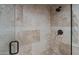 Clean shower with neutral tile and a modern shower head at 5800 E Glen Dr, Paradise Valley, AZ 85253