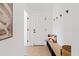 Bright entryway with built-in bench and contemporary decor at 6733 N 14Th St, Phoenix, AZ 85014