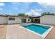 Modern square pool with a spacious patio area at 6733 N 14Th St, Phoenix, AZ 85014