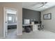 Bright office space with desk and adjacent bedroom view at 8184 N 22Nd Dr, Phoenix, AZ 85021