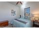 Cozy bedroom with a queen-size bed and decorative accents at 1351 E Artemis Trl, Queen Creek, AZ 85140