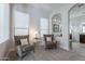 Sitting area with two armchairs and a side table at 1351 E Artemis Trl, Queen Creek, AZ 85140